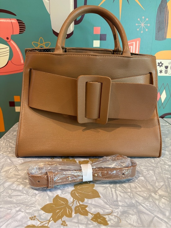 Handbags - New Kiki Kouture large hand bag. Large buckle/brown sides snakeskin look.